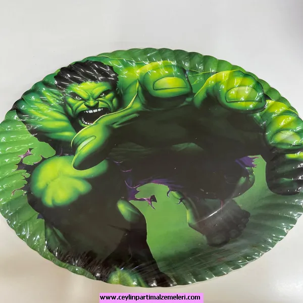 Hulk Temalı Karton Tabak